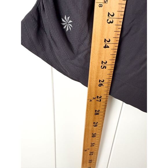 Athleta Momentum Tee Seamless Purple Gray Top Activewear Workout Size S - Picture 5 of 8